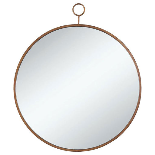 Eulaina Round Mirror Gold image