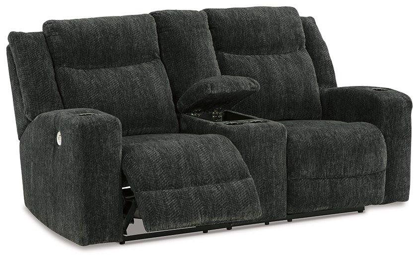 Martinglenn Power Reclining Loveseat with Console