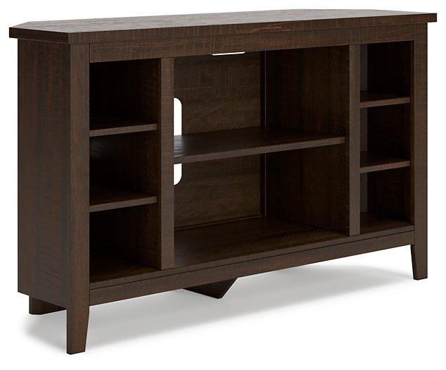 Camiburg Corner TV Stand with Electric Fireplace