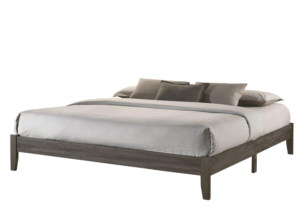 SKYLER K. PLATFORM BED ONE BOX GREY image