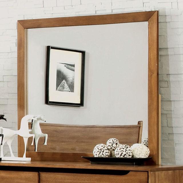 Lennart Oak Rectangular Mirror image