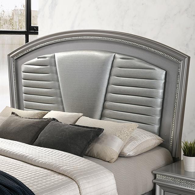 MADDIE Queen Bed, Silver