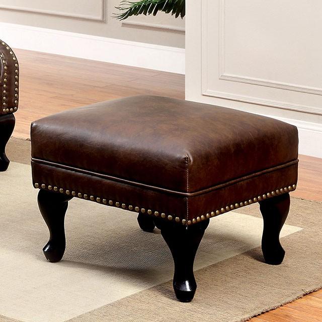 VAUGH Rustic Brown Ottoman image