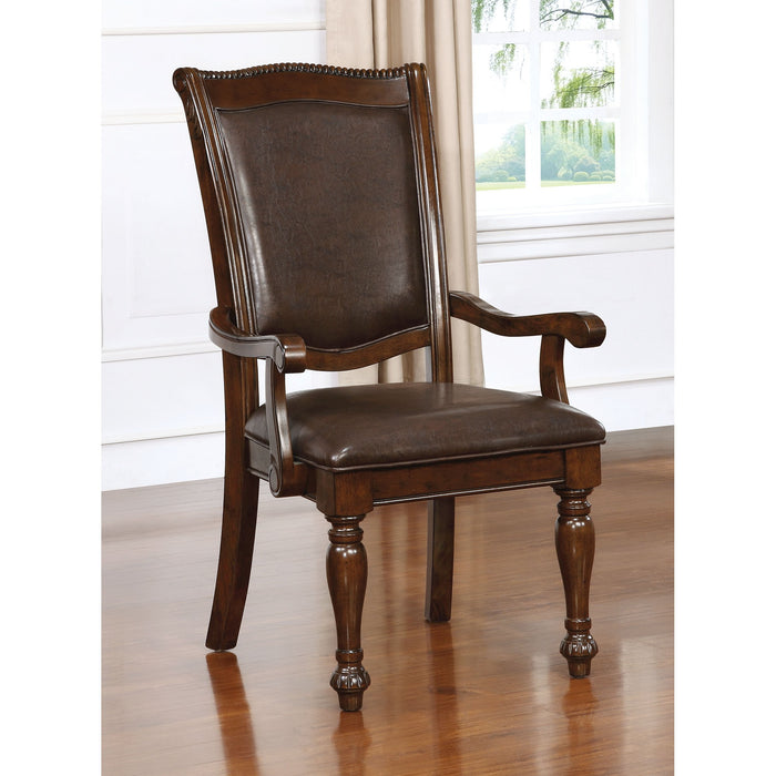 Alpena Brown Cherry/Espresso Arm Chair (2/CTN)